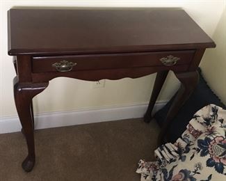 CHERRY WOOD SOFA/HALL TABLE