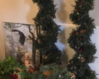 LARGE CHRISTMAS DECORATED MID SIZED TREES
