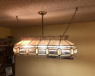 Stained glass light fixture 