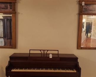 mirrors, LESTER piano (needs TLC)