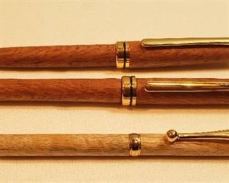 Custom Made Medium Wood Pen/Pencil Set and Blonde Wood Pen