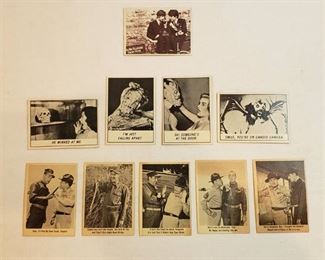 Vintage Trading Cards: 1964 Topps Beatles Movie ~ A Hard Days Night; 4 Topps 1966 Monster Laffs; and 5 Fleer Corp. 1965 Gomer Pyle USMC