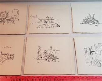 Original Ink Drawings by Ylesi on Heavy Card Stock ~ 23 drawings