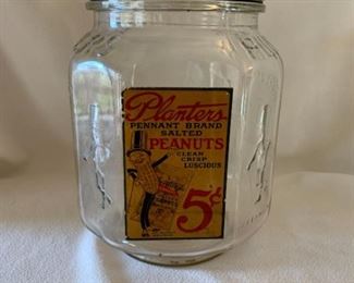 Vintage Planters Peanuts Jar