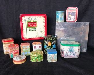Vintage Metal Tin Containers