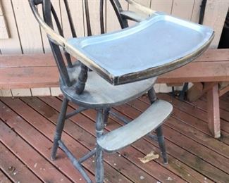Antique Baby Highchair