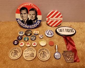 Vintage Pin Lot W/ Union Made Pins