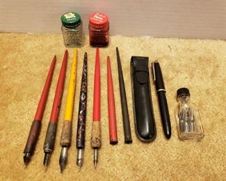 Vintage Fountain Pens, Ink, & Tips