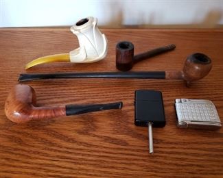 Italian Briar Wood Pipes, Lighters