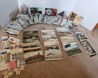 Vintage Post Cards & Stamp Lot