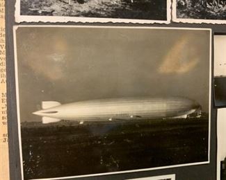 030r3 1939 Military Album With LZ127 Graf Zeppelin Photos