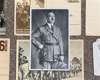 113r2c3 Signed Hitler Propoganda Postcard  Others