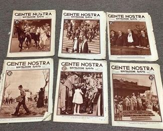 013a4 1930s Italian Fascist Newspapers Gente Nostra