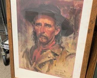002d6 Harley Brown Signed Custer Lithograph