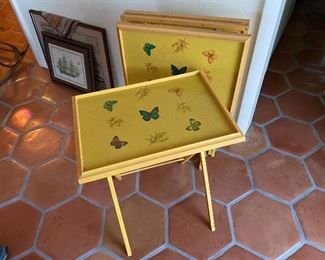 Vintage Wooden TV/Tray tables