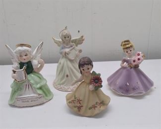 4 small figurines. Josef Original girl 