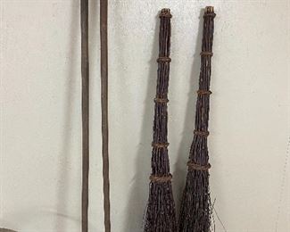 Primitive Brooms/ Walking Sticks