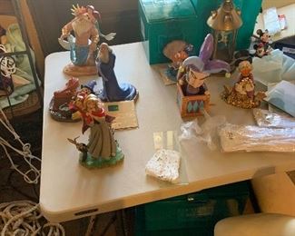 JUST A GFEW OF THE DISNEY PIECES. MOST ARE IN ORIGINAL BOXES AND NEVER OUT OF BOX!!