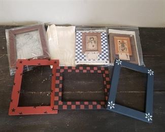 Cross Stitch Kits, Frames and Fabric.
