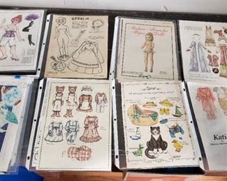 Large Variety of Magazine Paper Dolls and Collector Info Book