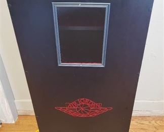 Custom Made Air Jordan Lighted Shelving Cabinet on Casters~ 24 x 17.5 x 50 in. tall