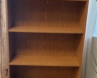 Particle Board 5 Shelf Bookcase ~ Adjustable Shelves ~ 28.5 x 9.5 x 68 in. tall
