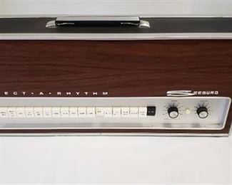 Vintage 1960s Seabury Select-a-Rythum Drum Machine ~ Type SAR 1 ~ 23 X 5 X 9.5 in. tall ~ Includes Foot Pedal ~ Powers On