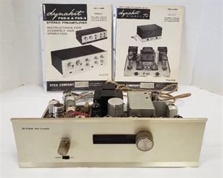 Vintage Dynaco Dyna FM Tuner (no cabinet) ~ 13.5 x 7.5 x 4 in. tall and Manuals for other Dynaco electronics ~ did not power on