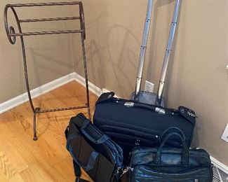 Soft side briefcases and travel bag -towel holder 