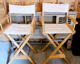 High top folding director chairs