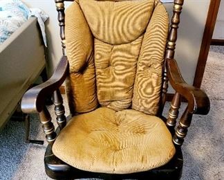 Vintage wood rocking chair