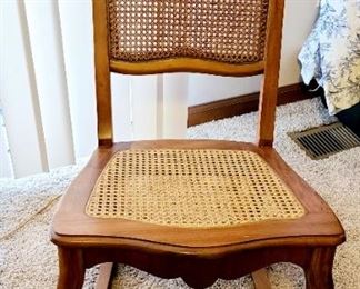 Vintage wicker/wood rocking chair