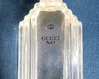 Gucci perfume bottle 10% full