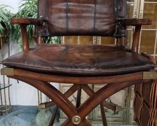 Leather & Wood Chair