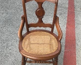 Cane bottom vintage chair
