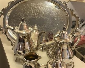 Lovely vintage 5pc Silver-plated Tea set  