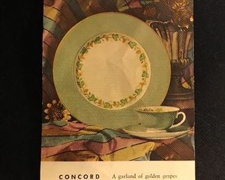 Service of 12 Fransican Concord Vintage China set