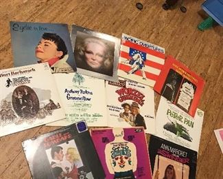 Assortment of vintage records 