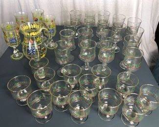Assorted Festive Glassware