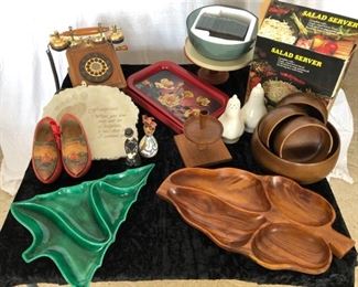 Assorted Vintage Entertaining Pieces