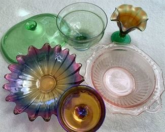 Assorted Glass Bowls and Serving Dishes