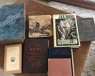 Collection of Antique and Vintage Hardcover Books