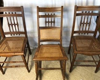 Set of Two Small Chairs and Matching Rocker