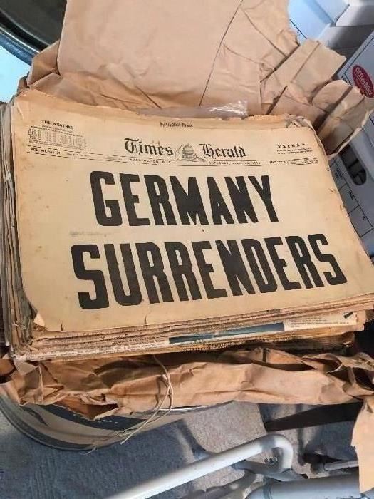 Collection of OLD NEWSPAPERS!