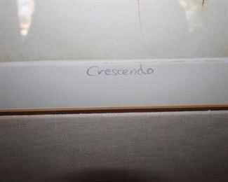 $400. 1979 Rosamond signed lithograph "Crescendo"