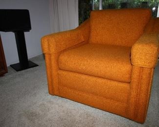 $200. Orange armchair
