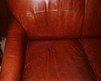 $350. Leather sleeper sofa, queen size 