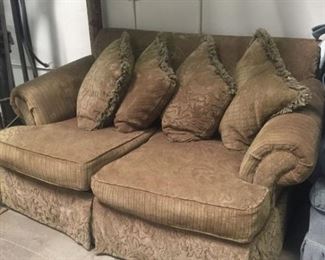 Brocade Love Seat Couch