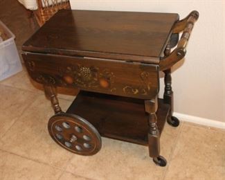 Vintage ornate teacart