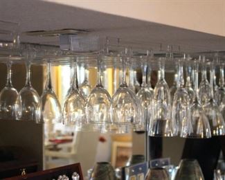 Crystal wine glasses